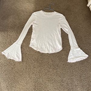 LIGHT PINK NWOT free people long sleeve top!